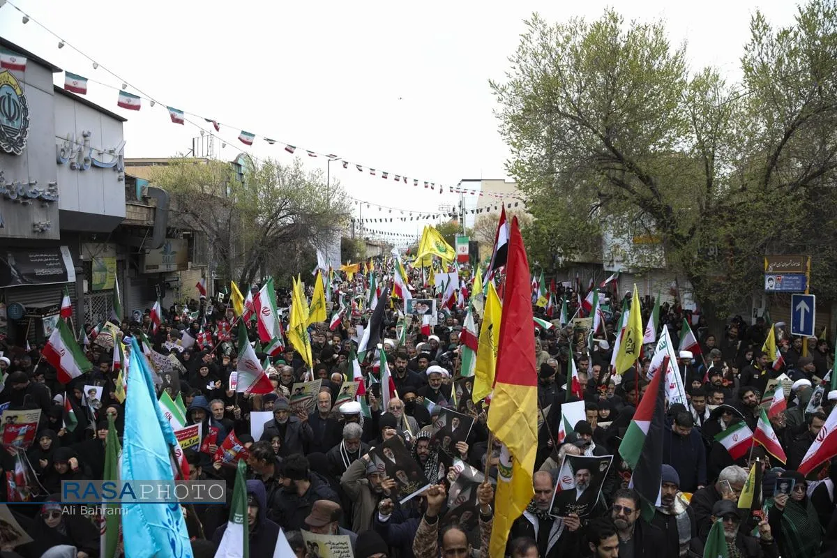 راهپیمایی تاریخی مردم در روز قدس ۱۴۰۴ در قم