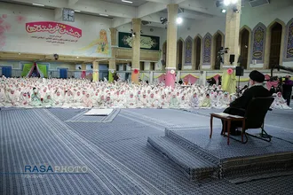 مراسم جشن تکلیف دختران دانش&zwnj;آموز با حضور مقام معظم رهبری