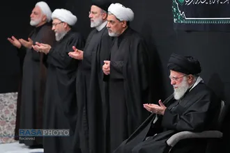 مراسم عزاداری شام شهادت حضرت فاطمه&zwnj;زهرا (سلام&zwnj;الله&zwnj;علیها) با حضور رهبر انقلاب