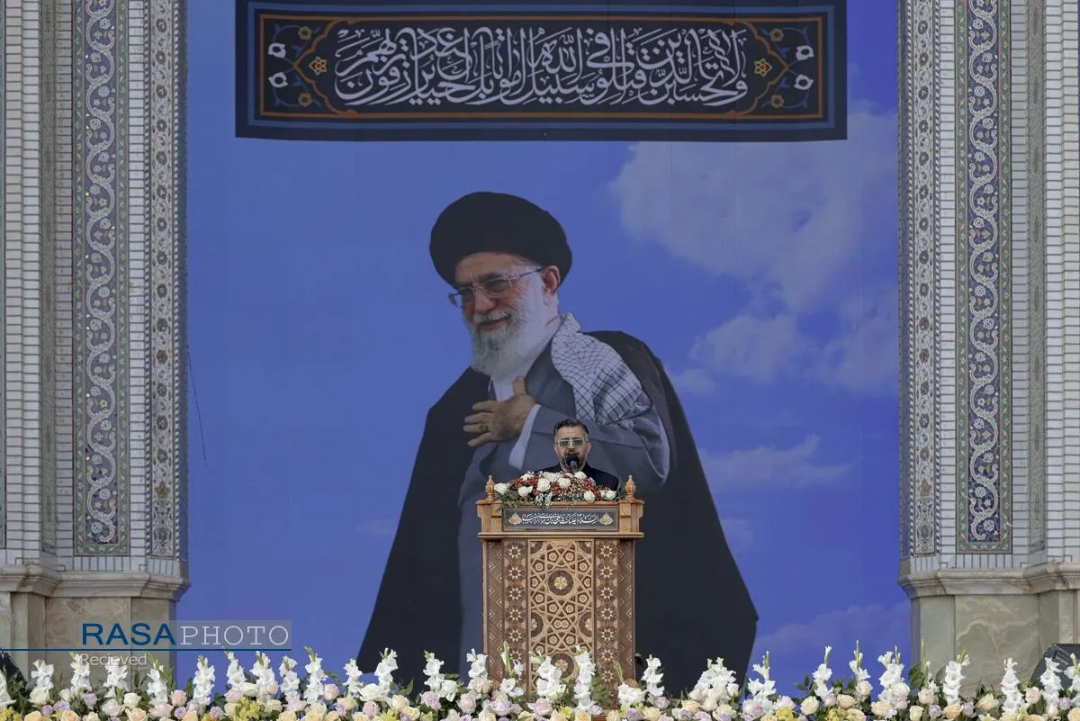 مجلس عزای شهادت رهبر معظم انقلاب (ره) در حرم مطهر رضوی