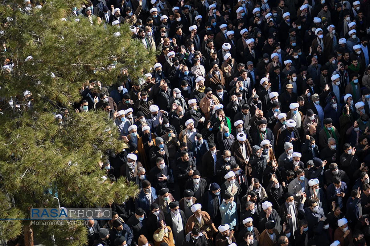 تشییع حضرت آیت الله صافی گلپایگانی در قم