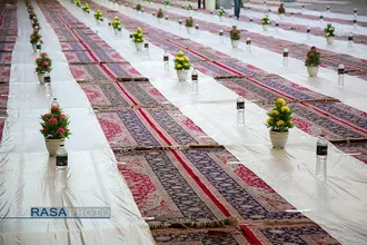 سفره افطاری حرم مطهرحضرت معصومه (سلام&zwnj;الله&zwnj;علیها)