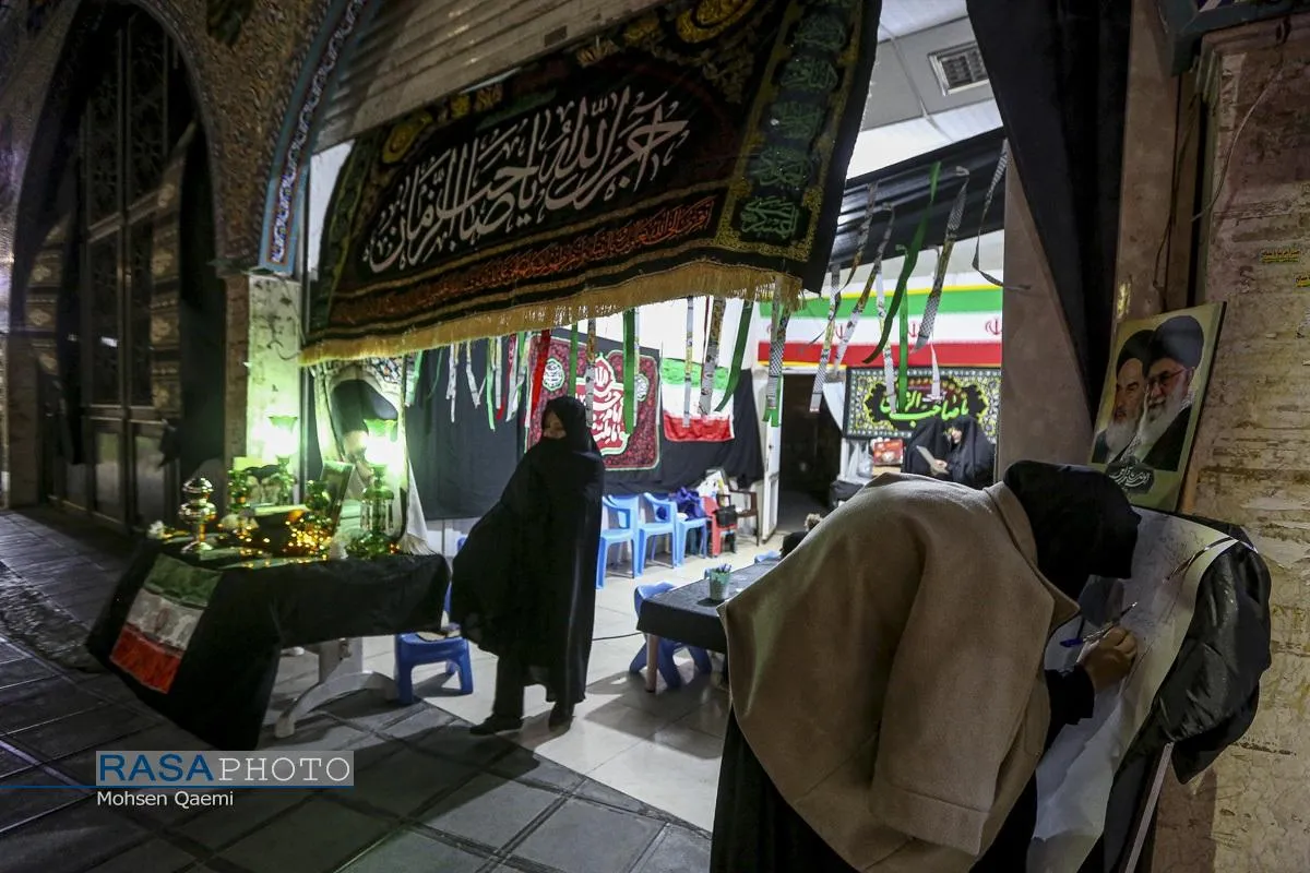 برپایی ایستگاه&zwnj;های صلواتی در پی شهادت رهبر انقلاب