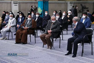 دیدار جمعی از مداحان اهل&zwnj;بیت (علیهم&zwnj;السلام) با مقام معظم رهبری