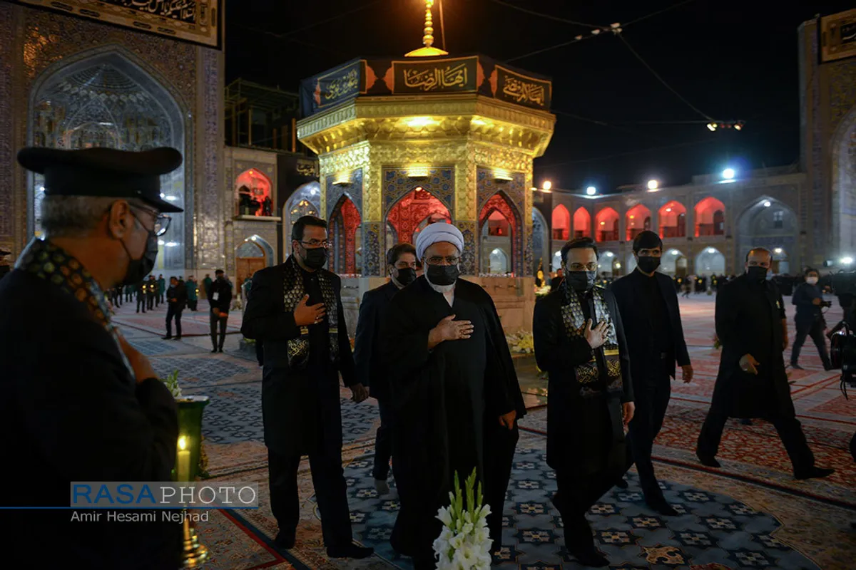 مراسم خطبه خوانی شب شهادت حضرت امام علی بن موسی الرضا (علیه السلام)