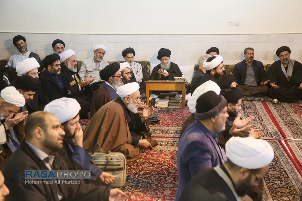 عزاداری روز شهادت حضرت امام حسن عسکری (علیه السلام) با حضور مراجع تقلید در قم