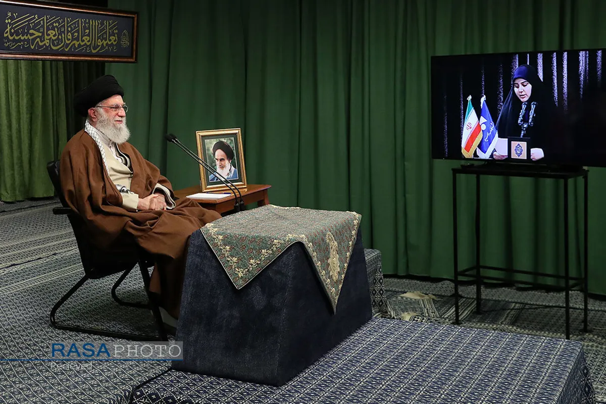 ارتباط تصویری نمایندگان تشکل&zwnj;های دانشجویی با مقام معظم رهبری