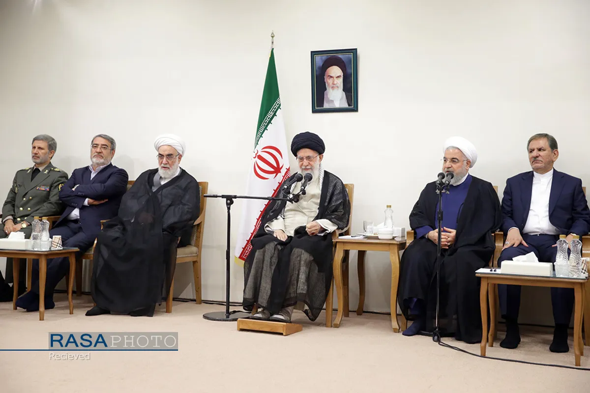 دیدار رئیس&zwnj;جمهور و اعضای هیئت دولت مقام معظم رهبری
