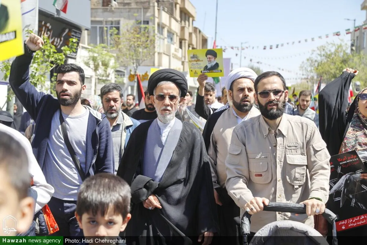حضور شخصیت های حوزوی در راهپیمایی روز جهانی قدس