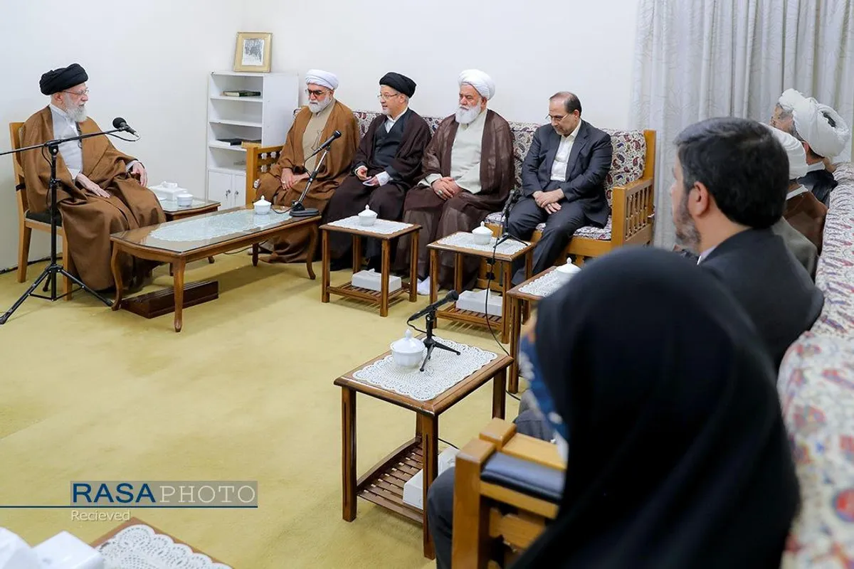 دیدار اعضای هیئت علمی پنجمین کنگره جهانی حضرت امام رضا (علیه&zwnj;السلام) با رهبر انقلاب