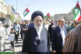 حضور شخصیت های حوزوی در راهپیمایی روز جهانی قدس