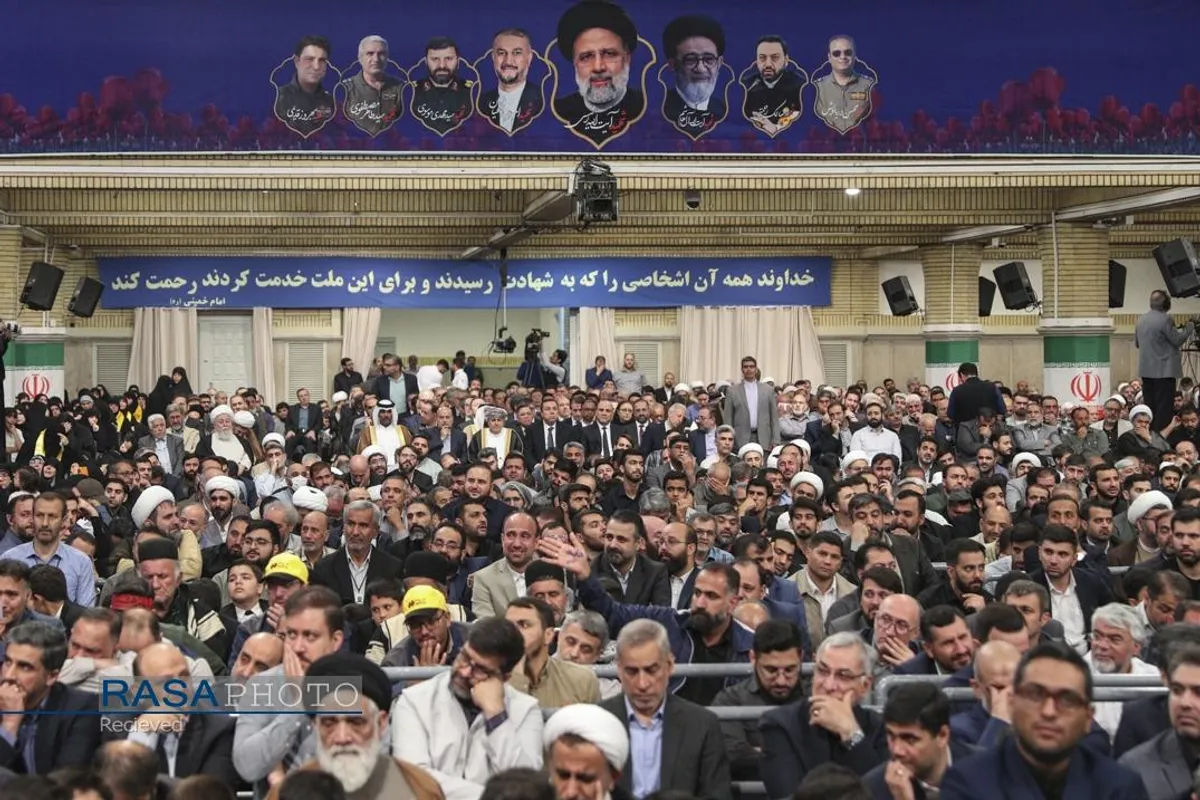 مراسم بزرگداشت شهید رئیسی و شهدای خدمت با حضور رهبر انقلاب