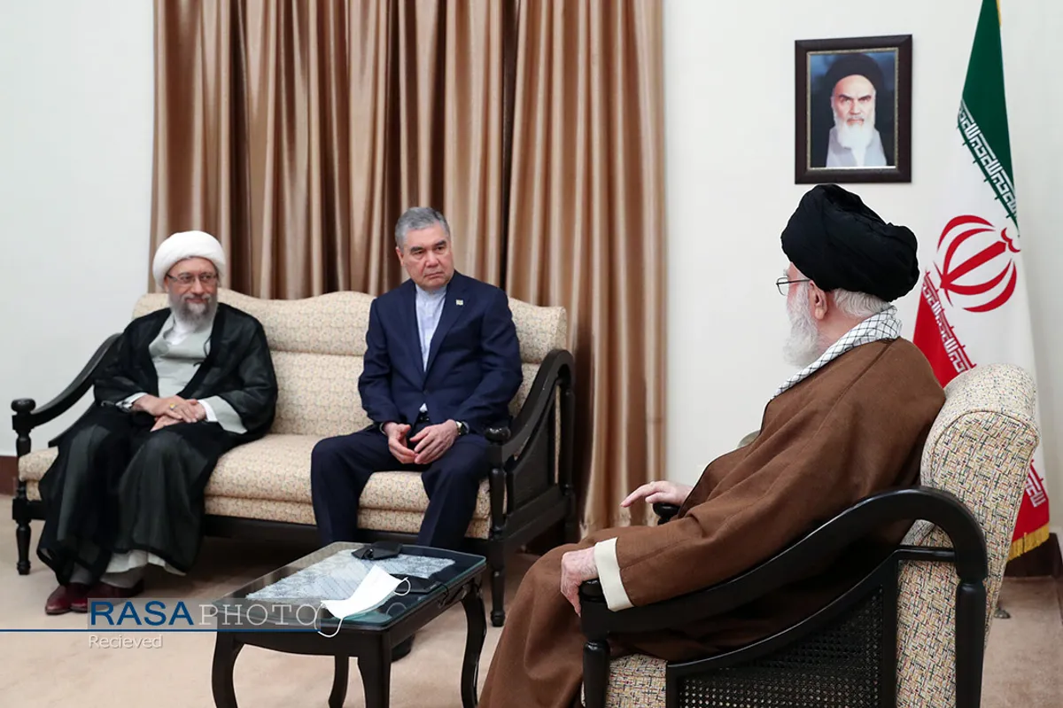دیدار رئیس شورای مصلحت خلق ترکمنستان با رهبر انقلاب اسلامی