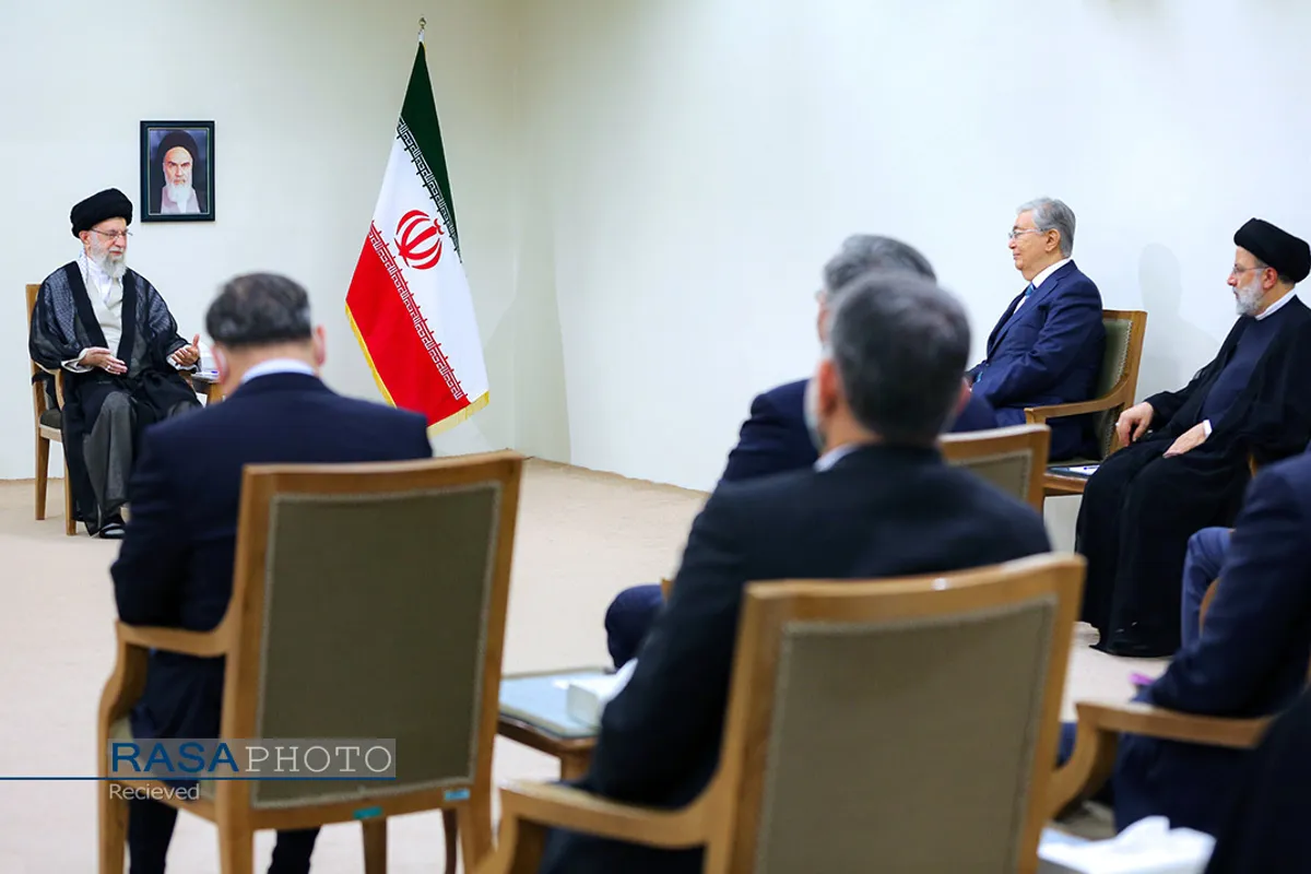 دیدار رئیس&zwnj;جمهور قزاقستان با مقام معظم رهبری