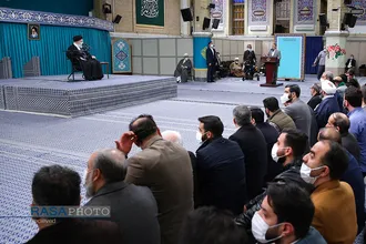 دیدار مداحان اهل&zwnj;بیت (علیهم&zwnj;السلام) با مقام معظم رهبری