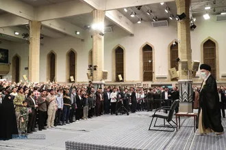 دیدار دانش&zwnj;آموزان و دانشجویان با مقام معظم رهبری