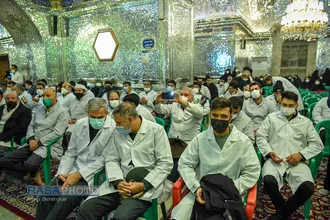 آیین گلاب شویی مضجع شریف حضرت احمدبن موسی الکاظم (ع) &lrm;&lrm;