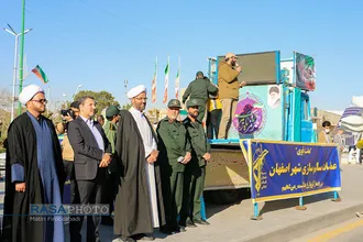 تجدید میثاق گروه&zwnj;های جهادی مبارزه با کرونا در اصفهان با شهداء