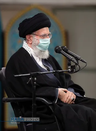 دیدار مداحان اهل&zwnj;بیت (علیهم&zwnj;السلام) با مقام معظم رهبری