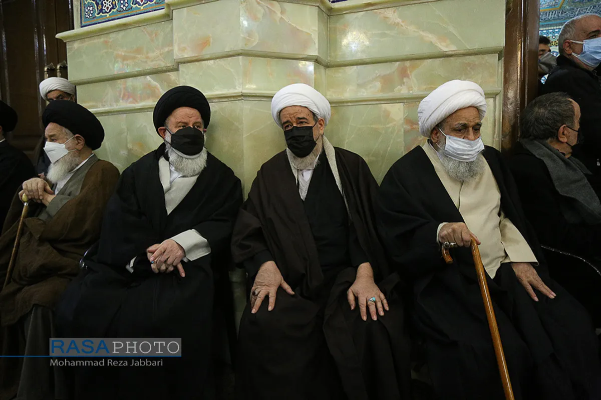 مراسم ترحیم حضرت آیت الله صافی گلپایگانی با حضور مراجع، علما و شخصیت&zwnj;های حوزوی