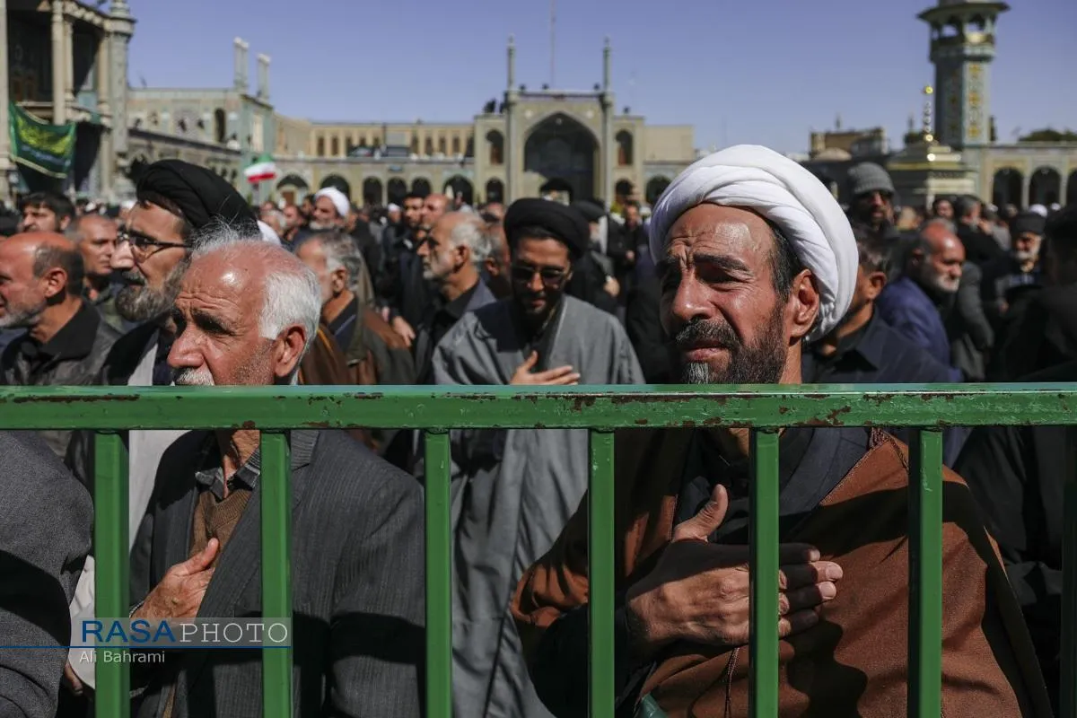 تشییع پیکر ۸ شهید جنایات رژیم صهیونی و آمریکایی در قم