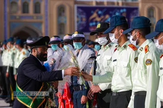 &laquo;عهد سربازی&raquo; نیرو&zwnj;های مسلح با امام زمان (عج) در جمکران&lrm;&lrm;