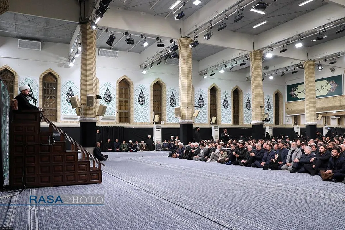 دومین شب مراسم عزاداری شهادت حضرت زهرا (سلام&zwnj;الله&zwnj;علیها) با حضور رهبر انقلاب