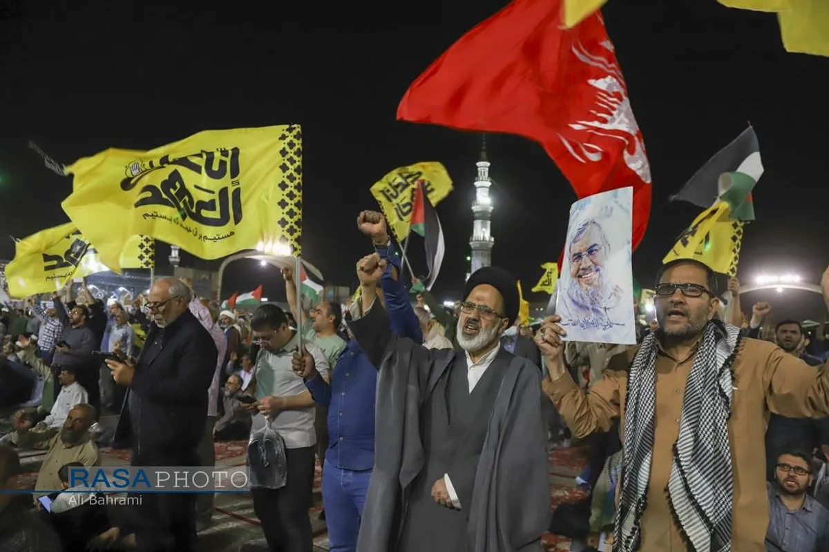 اجتماع بزرگ مردمی انا علی العهد