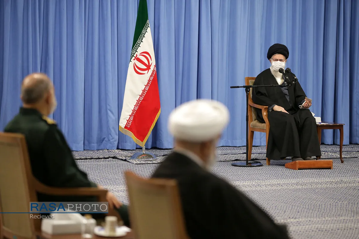 دیدار دست&zwnj;اندرکاران مراسم سالگرد شهادت حاج قاسم سلیمانی با رهبر انقلاب