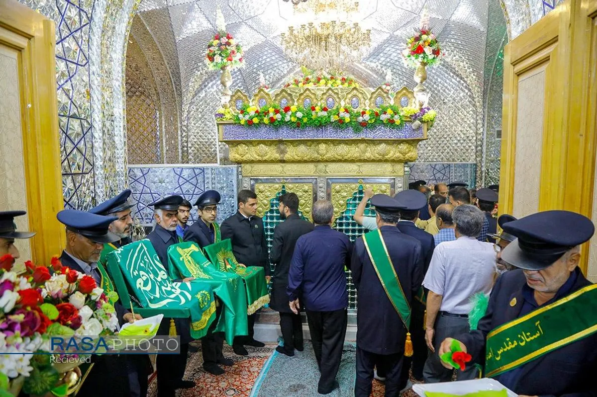 آیین خطبه خوانی و غبارروبی حرم مطهر امامزاده سید علی (ع) قم