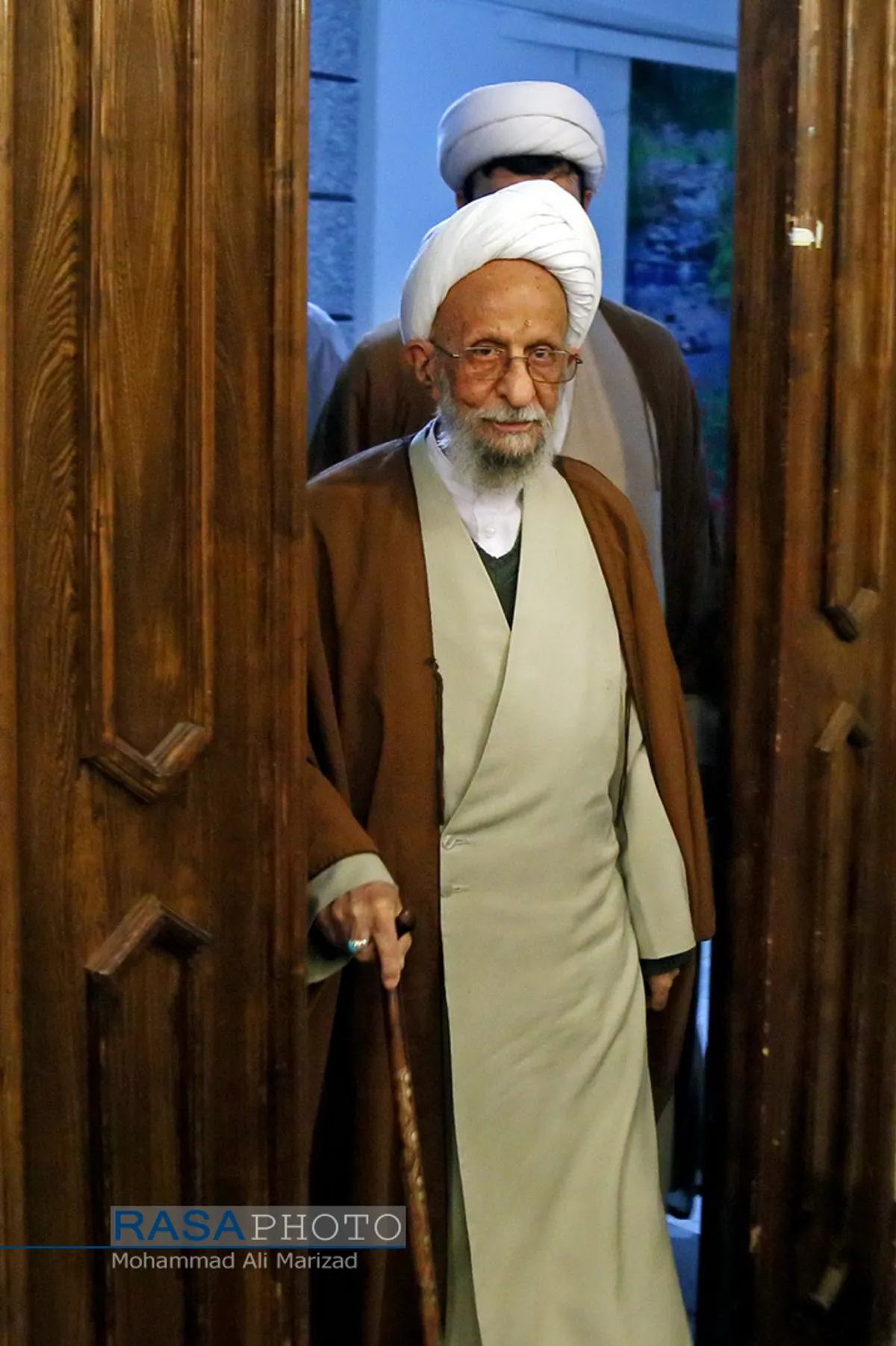 دیدار جمعی از طلاب مدارس علمیه قم با آیت الله مصباح یزدی