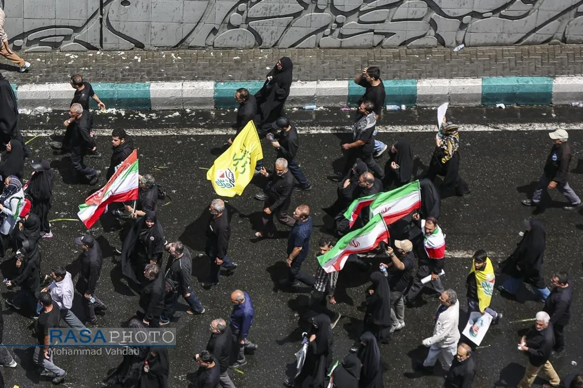 تشییع با شکوه و میلیونی شهدای اقتدار ملی در تهران