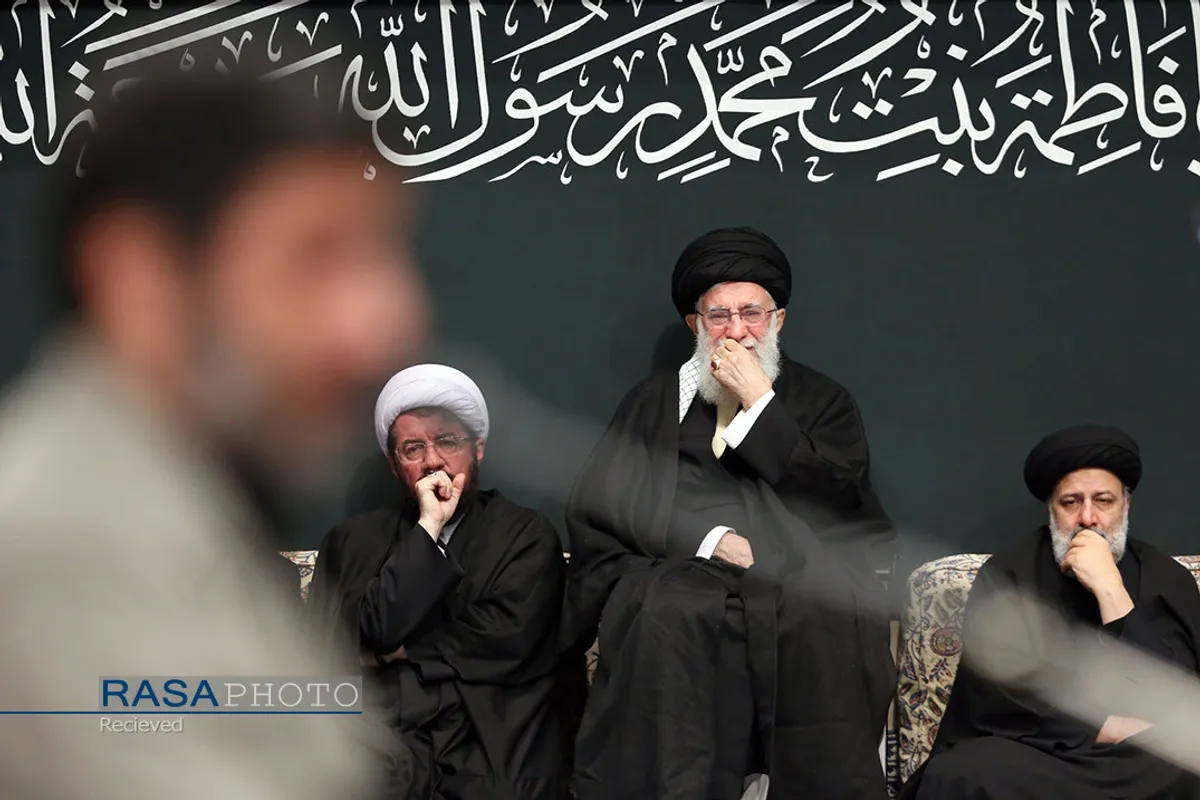 مراسم عزاداری شام شهادت حضرت فاطمه&zwnj;زهرا (سلام&zwnj;الله&zwnj;علیها) با حضور مقام معظم رهبری