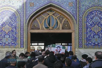 تشییع پبکر ۶ شهید جنگ رمضان در قم