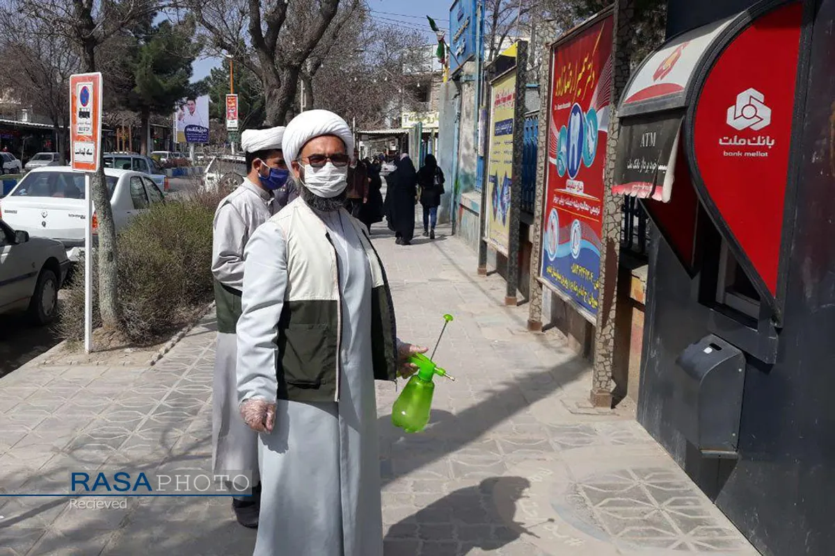 فعالیت&zwnj;های طلاب و روحانیان خراسان شمالی برای مقابله با کرونا&lrm;