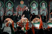 وداع باشکوه مردم دارالمومنین کاشان با شهدای پاسدار امنیت اربعین حسینی + تصاویر