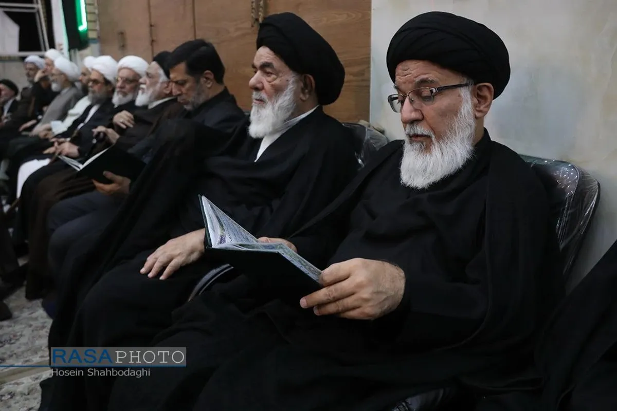 مراسم ختم همسر آیت الله شبیری زنجانی
