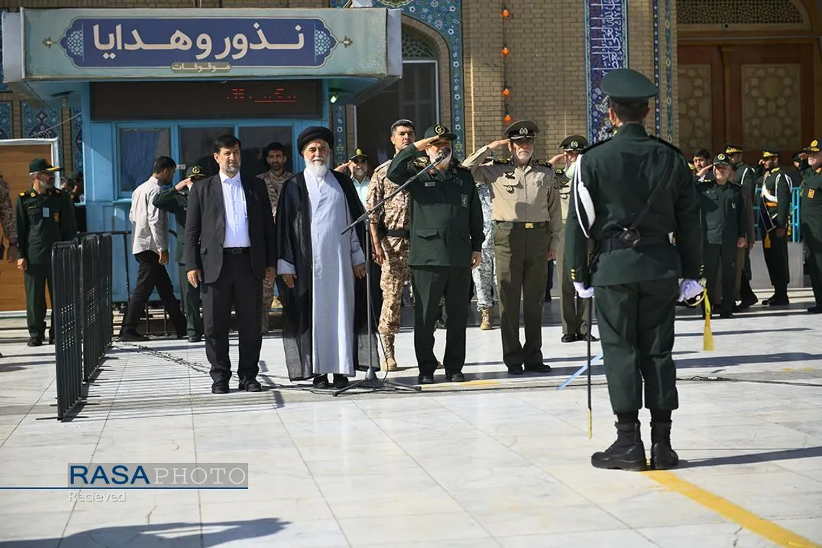 صبحگاه مشترک نیروی&zwnj;های مسلح در مسجد مقدس جمکران