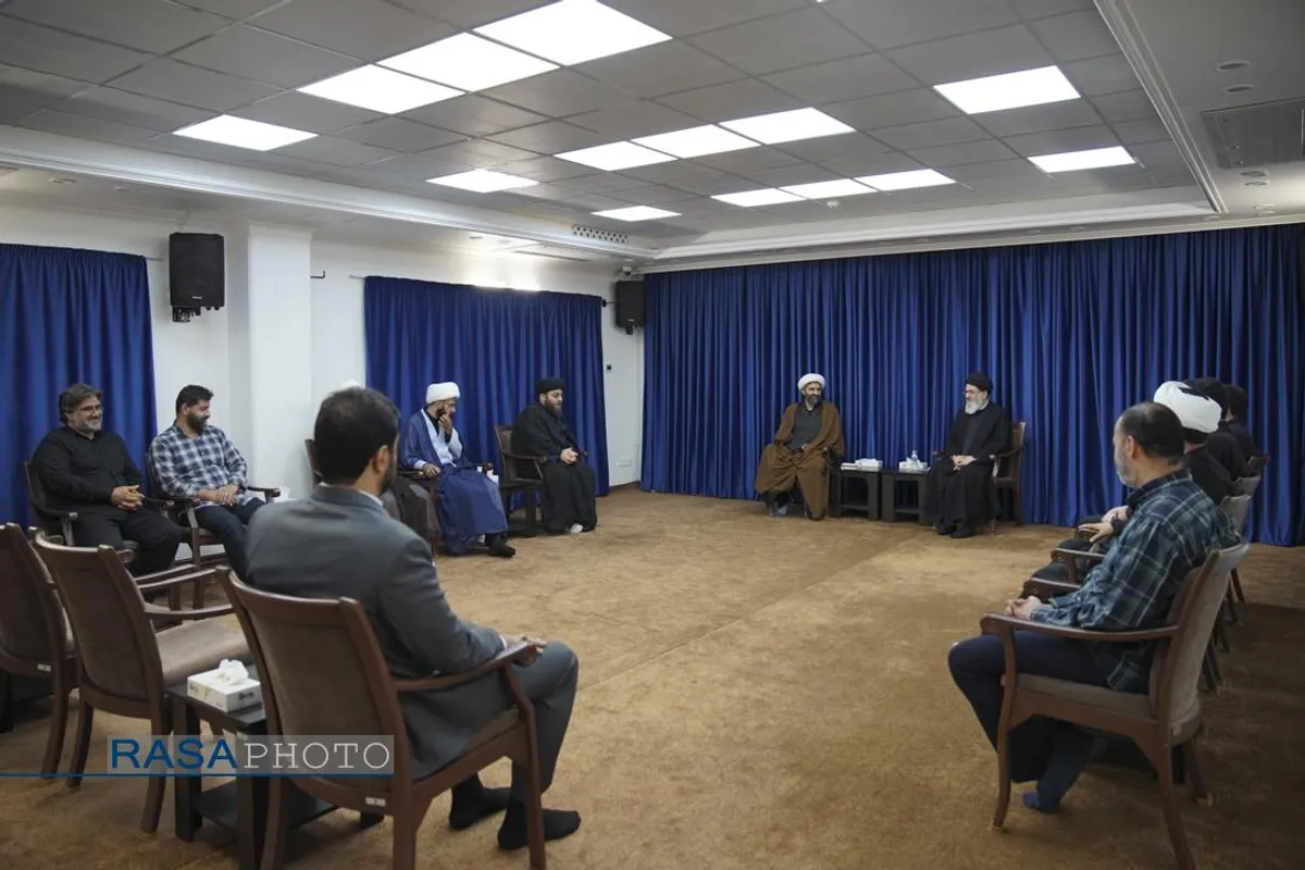 دیدار مدیرعامل  و دبیران خبرگزاری رسا با حجت&zwnj;الاسلام والمسلمین سیدهاشم الحیدری از فرماندهان جبهه مقاومت