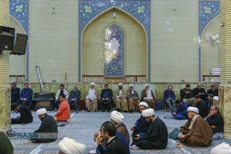 مراسم ختم ابوالزوجه آیت الله کعبی در قم