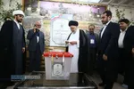 حضور حجت الاسلام والمسلمین جواد شهرستانی نماینده حضرت آیت الله سیستانی در ایران در پای صندوق رای دومین دوره چهاردهمین انتخابات ریاست جمهوری