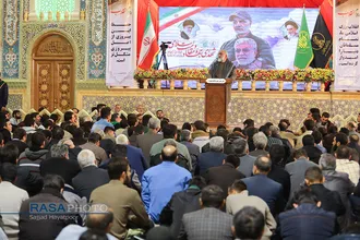 مراسم اربعین شهیدان حاج قاسم سلیمانی ابومهدی المهندس در حرم حضرت معصومه (س)