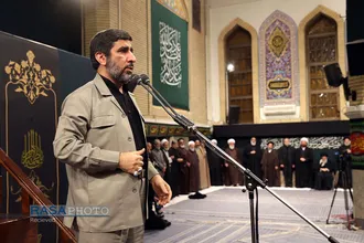 مراسم عزاداری شام شهادت حضرت فاطمه&zwnj;زهرا (سلام&zwnj;الله&zwnj;علیها) با حضور مقام معظم رهبری