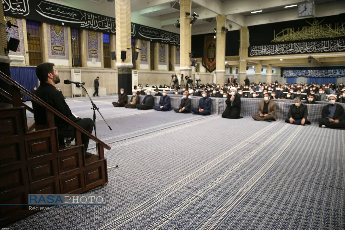 عزاداری اربعین حسینی هیئت&zwnj;های دانشجویی در حسینیه امام خمینی (ره) با حضور مقام معظم رهبری
