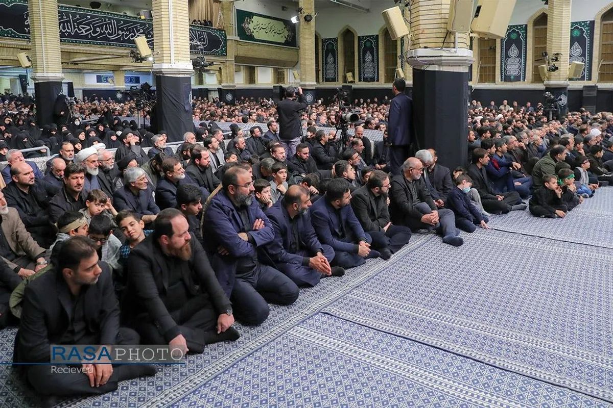 مراسم عزاداری شام شهادت حضرت فاطمه&zwnj;زهرا (سلام&zwnj;الله&zwnj;علیها) با حضور رهبر انقلاب