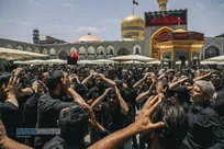 عزاداری روز تاسوعای حسینی در حرم مطهر رضوی
