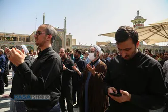 دسته عزای خادمان حرم حضرت معصومه (س) در روز شهادت امام جواد (علیه&zwnj;السلام)