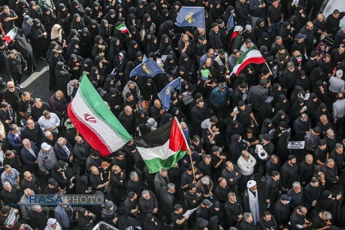 تشییع با شکوه و میلیونی شهدای اقتدار ملی در تهران