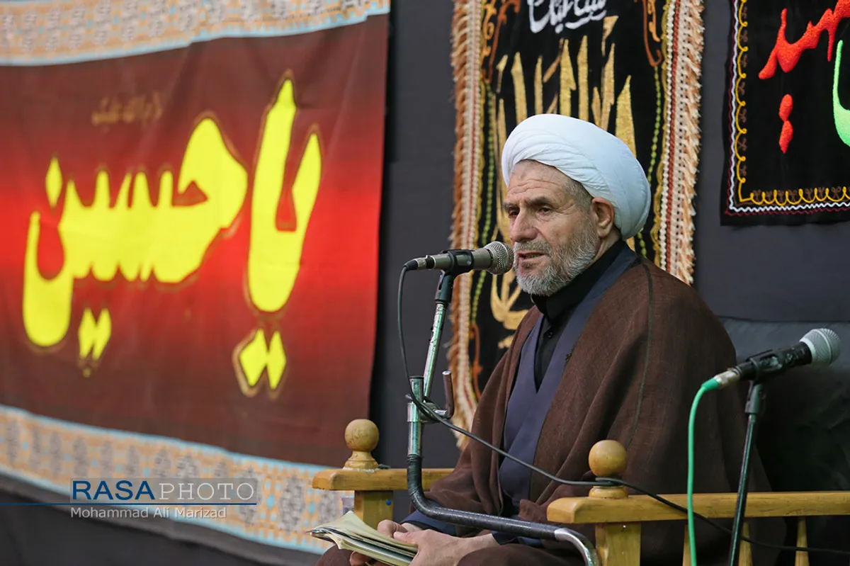 عزاداری روز سوم محرم در دفتر حضرت آیت الله مکارم شیرازی