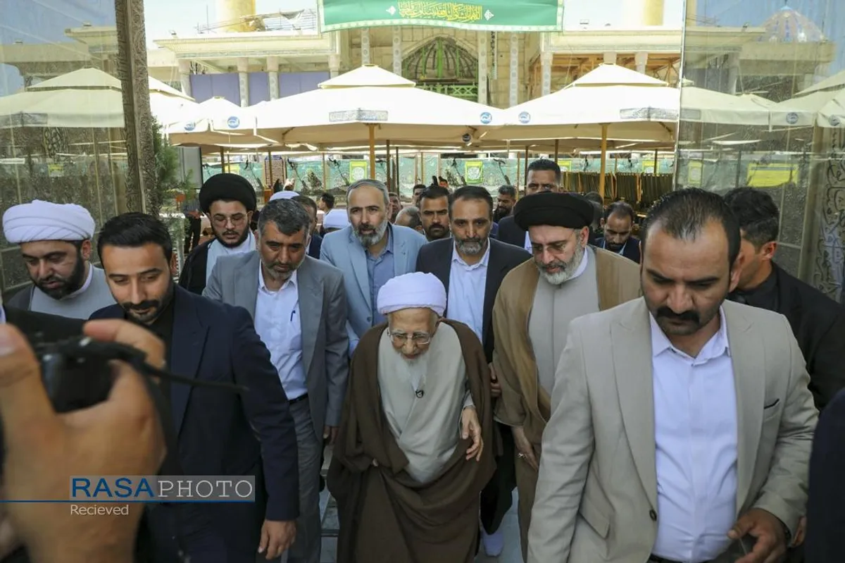 تشرف حضرت آیت الله جوادی آملی به حرم امامین عسکریین (علیهم السلام)